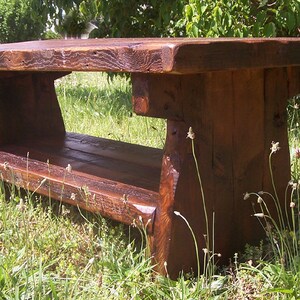 Rustic Coffee Table, Solid Wood Table, Pine Coffee Table, Heart Pine Coffee Table, Farmhouse Table, Indoor Coffee Table, Patio Furniture image 2