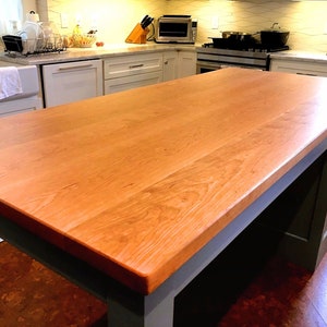 Custom Cherry Wood Plank Countertops EXAMPLE LISTING ONLY Made to your specifications. Sold by the square foot. Contact us for a quote image 1