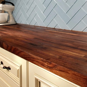 Walnut Butcher Block Countertops EXAMPLE LISTING ONLY Made to your specifications. Sold by the square foot. Contact us for a quote image 1