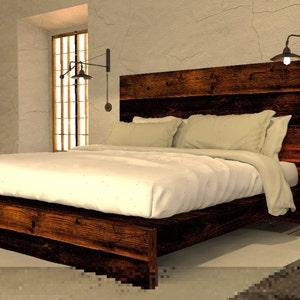 The Asian Style Platform Bed King Bed Frame Platform Bed - Etsy