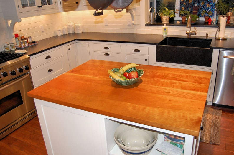 Custom Cherry Wood Plank Countertops EXAMPLE LISTING ONLY Made to your specifications. Sold by the square foot. Contact us for a quote image 2