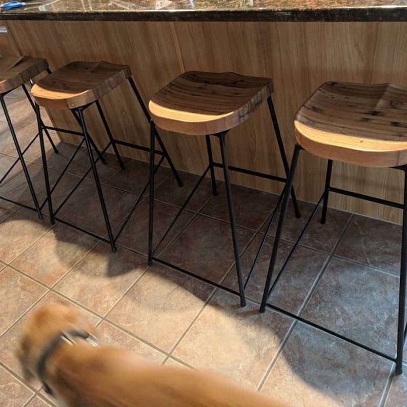 Counter Stools Wood Bar Stools Counter Height Stools Etsy