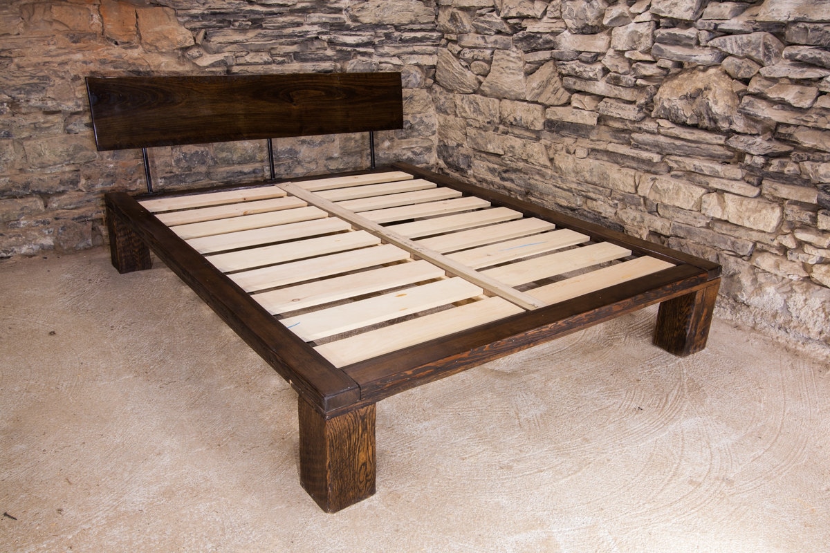 Industrial bed frame sale full