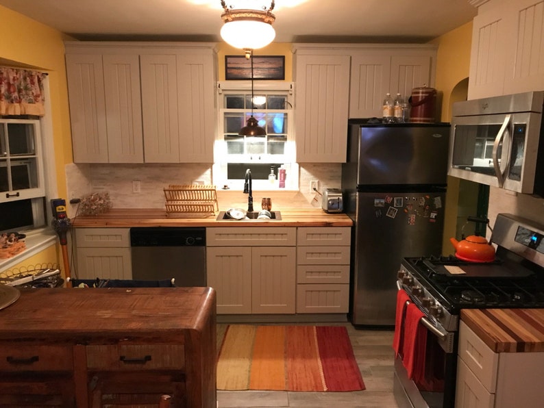 Butcher Block Countertop Wood Custom Butcher Block Island Etsy