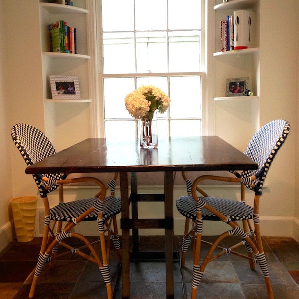 Reclaimed Wood Dining Table, Breakfast Nook Table, Modern Farmhouse Table, Kitchen Table, Metal Table Base, Industrial Table, Modern Table