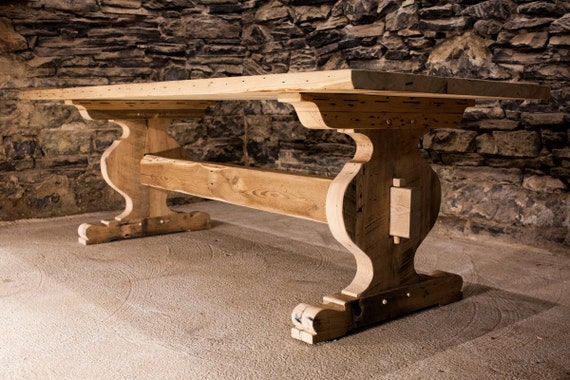 Trestle Dining Table Made From Old Pine Trestle Dining Table Made From Old Pine