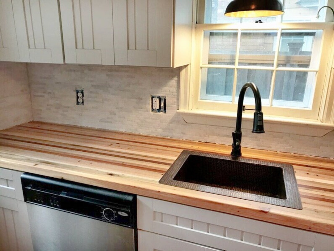 Butcher Block Countertop Wood Custom Butcher Block Island Etsy