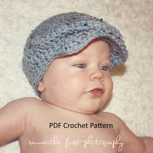 Instant Download Donegal Cap Crochet Pattern for Newborns to Adults