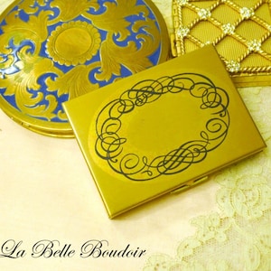 Columbia Fifth Ave Powder Gold Compact ~ Unused ~ Original Bag