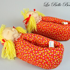 Las zapatillas Dolly ~ Vintage 80s Cuddlemates House Shoes 7 8 ~ Muñecas rellenas coleccionables