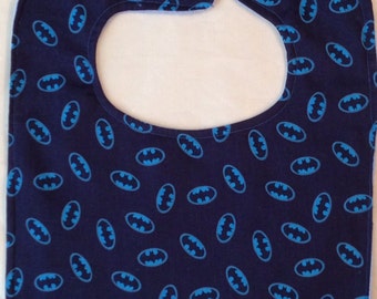 Batman Reversible bib ready to  Ship More Coverage 13 X 12.5 inches each