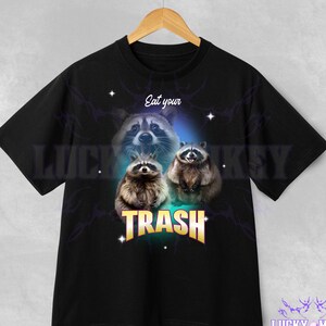 Chubby Raccoon Vintage Graphic T-shirts, Retro Raccoon T-shirt, Raccoon Lovers, Funny Raccoon Tee, Raccoon Gifts, Y2K, shirts that go hard
