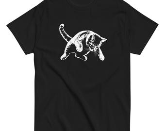 Funny Kitten Shirt, Playful Cat Graphic Tee, Vintage Cat Lover T-Shirt, Cute Kitten Gift, Animal Lover Tee
