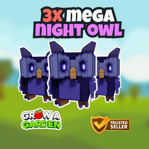3x MEGA Night Owl BUNDLE (Mythical Pet) | Grow a Garden - Mutated Pet