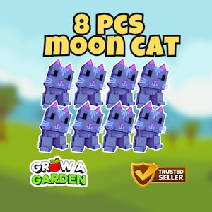 8x Moon Cat Bundle (Legendary Pet) | Grow a Garden