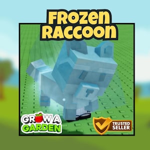 Frozen Raccoon (Divine Pet) | Grow a Garden - Mutated Pet
