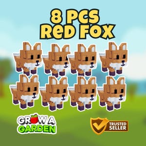 8x Red Fox (Divine) | Grow a Garden