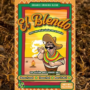Elblendo - Smooth Herbal Blend - LIKE BAKY. Organic Herbal Blend - Selected Blend Herbal Alternative, Mullein, Damiana, Raspberry +more