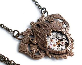 Elegant Steampunk - Steampunk Necklace Handmade Jewelry