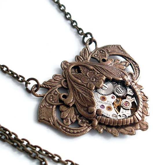 Elegant Steampunk - Steampunk Necklace Handmade Jewelry - Etsy 