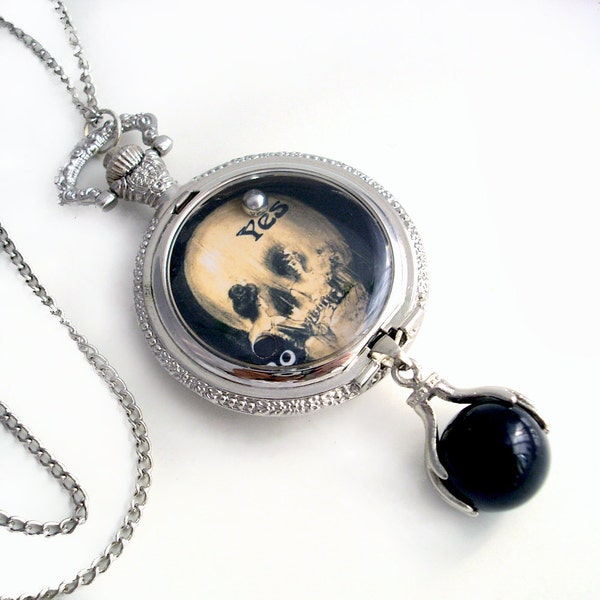 Vanity - Pocket Watch Style Pendant - Dexterity Game in Pocket Watch case - Jewelry