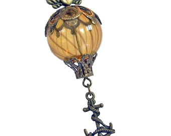 Pulling Up the Anchor - Hot Air Balloon Necklace Jewelry Jewellery