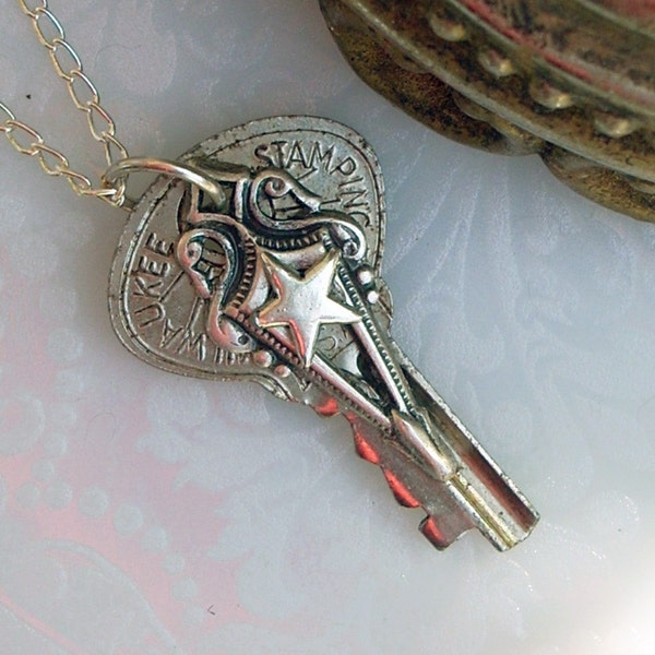 Commander's Key - Steampunk Pendant