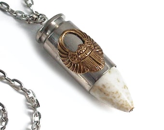 Commander's Bullet - Steampunk Necklace