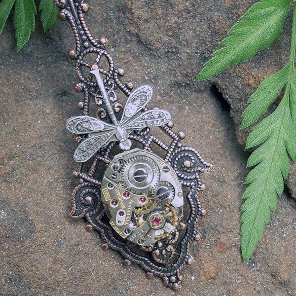 Time for Reflection - Steampunk Pendant