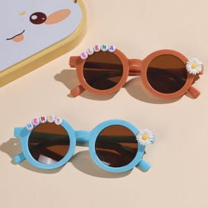 Custom Children&#39;s Floral Daisy Sunglasses , Toddler Gifts , Children&#39;s Gifts,Baby Gifts,Personalized Birthday Gift Sunglasses For Baby Girls