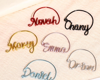 Custom Name Wine Glass Charms, Wedding Party Decorations, Drink Marker, Bridesmaid Gifts, Bachelorette Party Gifts, Wine Lovers Gifts