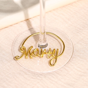Personalized Name Wine Glass Charms,Custom Wine Glass Charms,Wedding Party Decorations,Wine Glass Markers,Bridesmaid Gifts,Wine Lovers Gifts