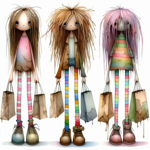 Exhausting shopping Clipart 10 High Res Watercolor JPGs for Junk Journals Scrapbooking Card Making Digital Download Fantasy Whimsical