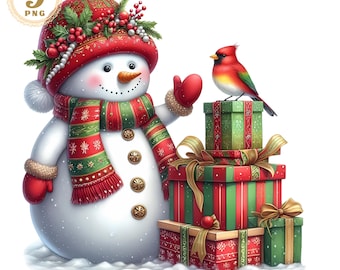 Snowman clipart, snowman png, Christmas snowman clipart, cute snowman clipart, winter clipart, Christmas clipart Snowman illustration