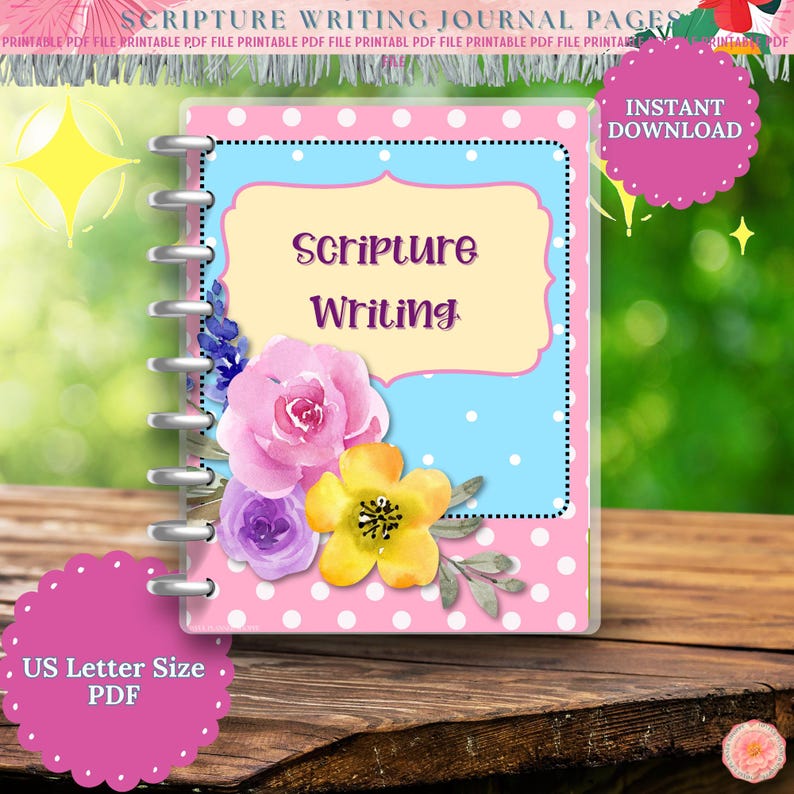 Scripture Writing Printable PDF | Bible Study Plan | Faith-based ...
