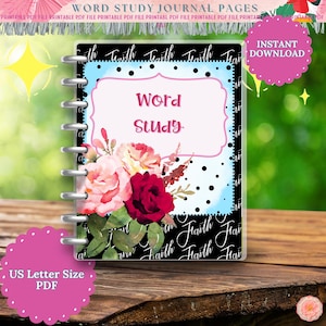 Word Study Worksheet | Bible Study Printable | Scripture Word Analysis | Faith-Based Study Sheet | Digital Download, Printable