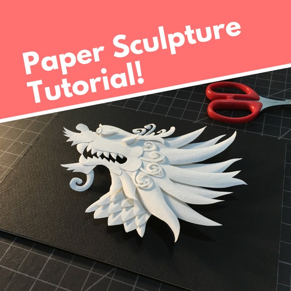 Tutoriel de sculpture en papier - PDF à télécharger - apprends mes techniques pour créer une sculpture en papier