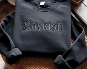 Bookish Embroidered Sweatshirt: Dark Romance Booktok Crewneck