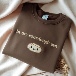 Embroidered In My Sourdough Era Sweatshirt, Baking Mom Gift, Christian Baking Shirt, Homemaker Tee
