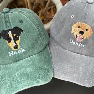 Custom Embroidered Pet Photo Hat: Personalized Dog/Cat Baseball Cap