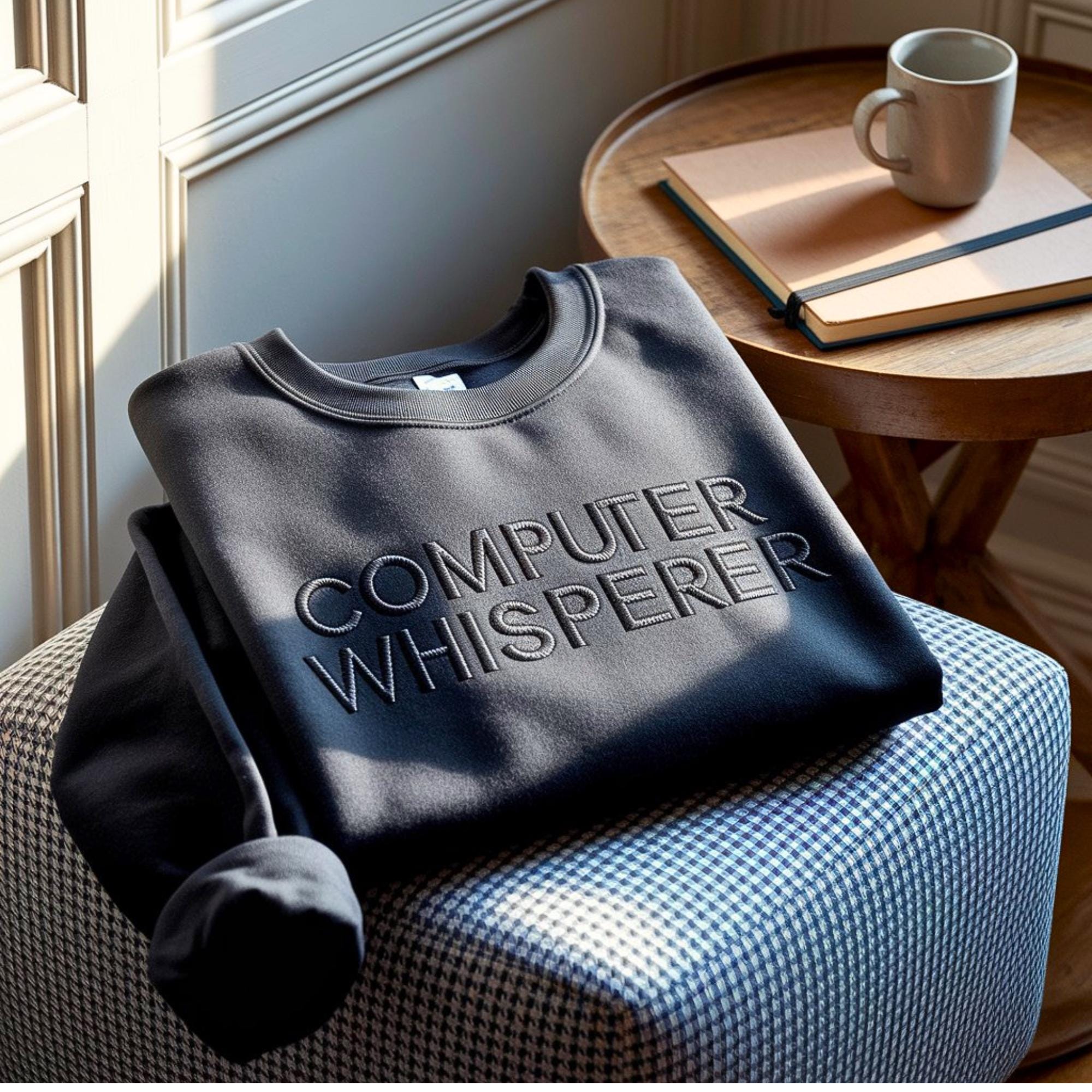 Embroidered Computer Whisperer Sweatshirt, IT Tech Gift - Etsy