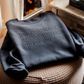 Embroidered Bookish Sweatshirt: Funny Reading Crewneck, Book Lover Gift