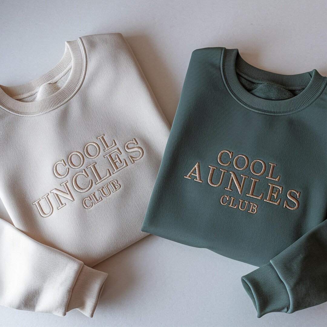 Embroidered Aunt Uncle Shirt, Cool Aunts Uncles Club, New Announcement ...