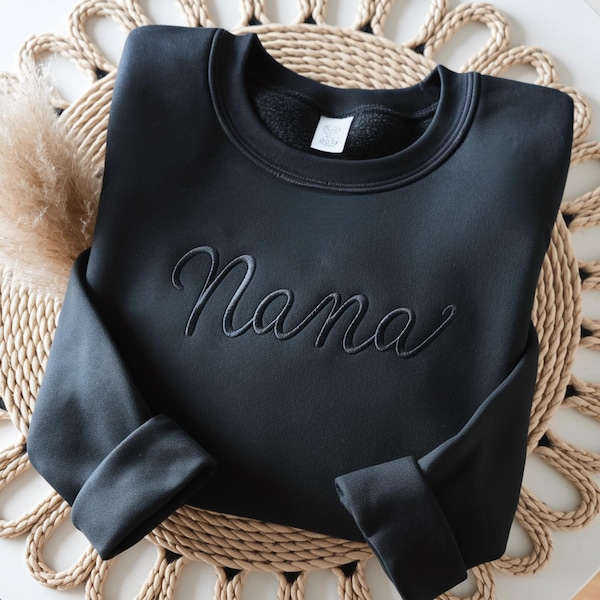 Embroidered Nana Sweatshirt, Mothers Day Gift