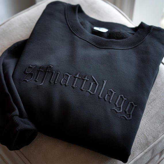 STFUATTDLAGG Embroidered Crewneck: Spicy Book Lover Gift
