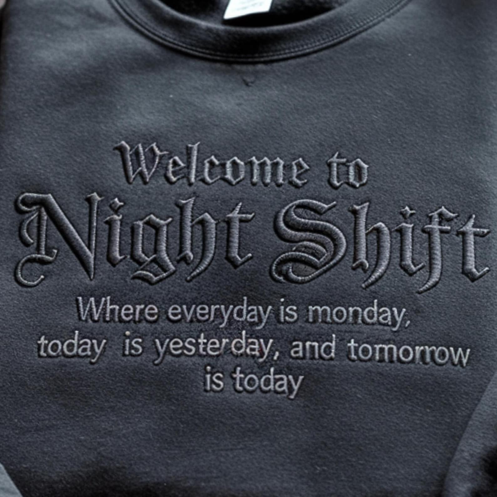 Embroidered Welcome to Night Shift Nurse Sweatshirt, Trendy RN Gift - Etsy