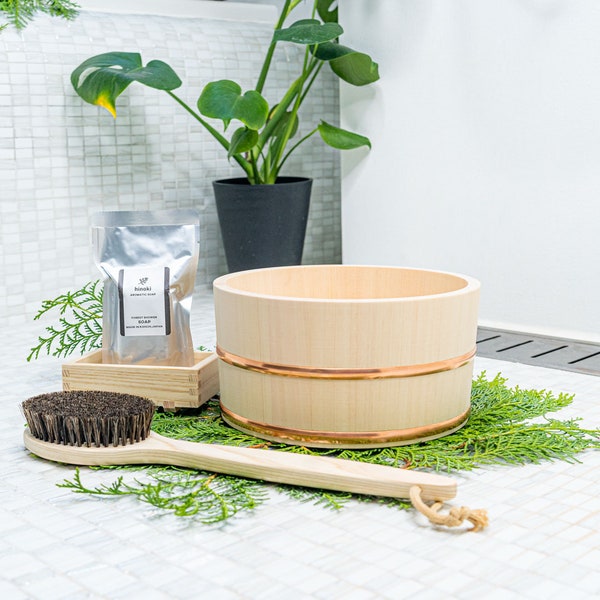 Japanese Bath Stool With Bath Bucket - Etsy
