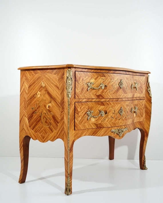 Restored! Antique French Louis XV Style Chest Of Drawers