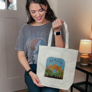 Berlin Tote Bag, Retro Tote, Berlin Travel Essentials Tote, Berlin City Tote, Berlin City View Tote, Berlin Tourist Gift Bag, Dream Tote Bag