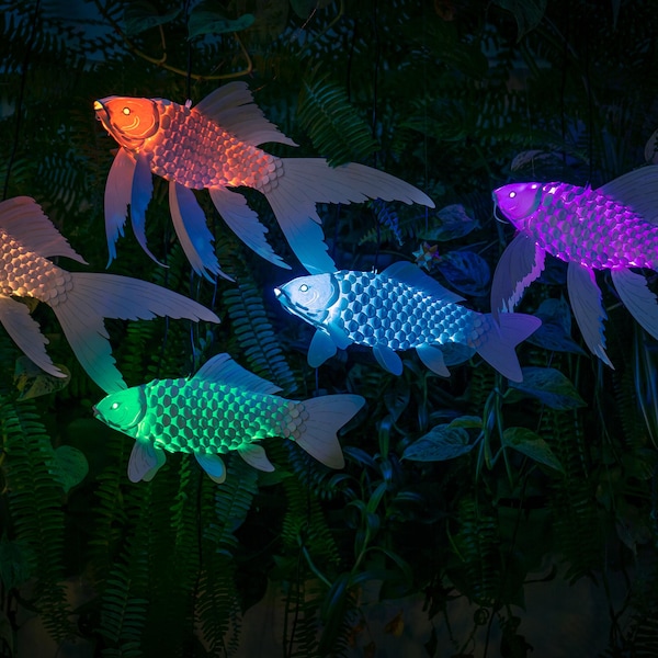 5-Pack Paper Koi Lantern: DIY fish lamp kit